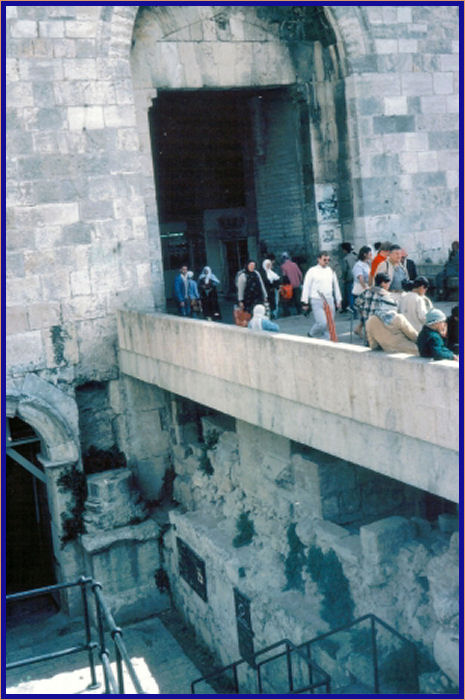 Aelia Capitolina gate discovered under the Damascus Gate in the early 1980s